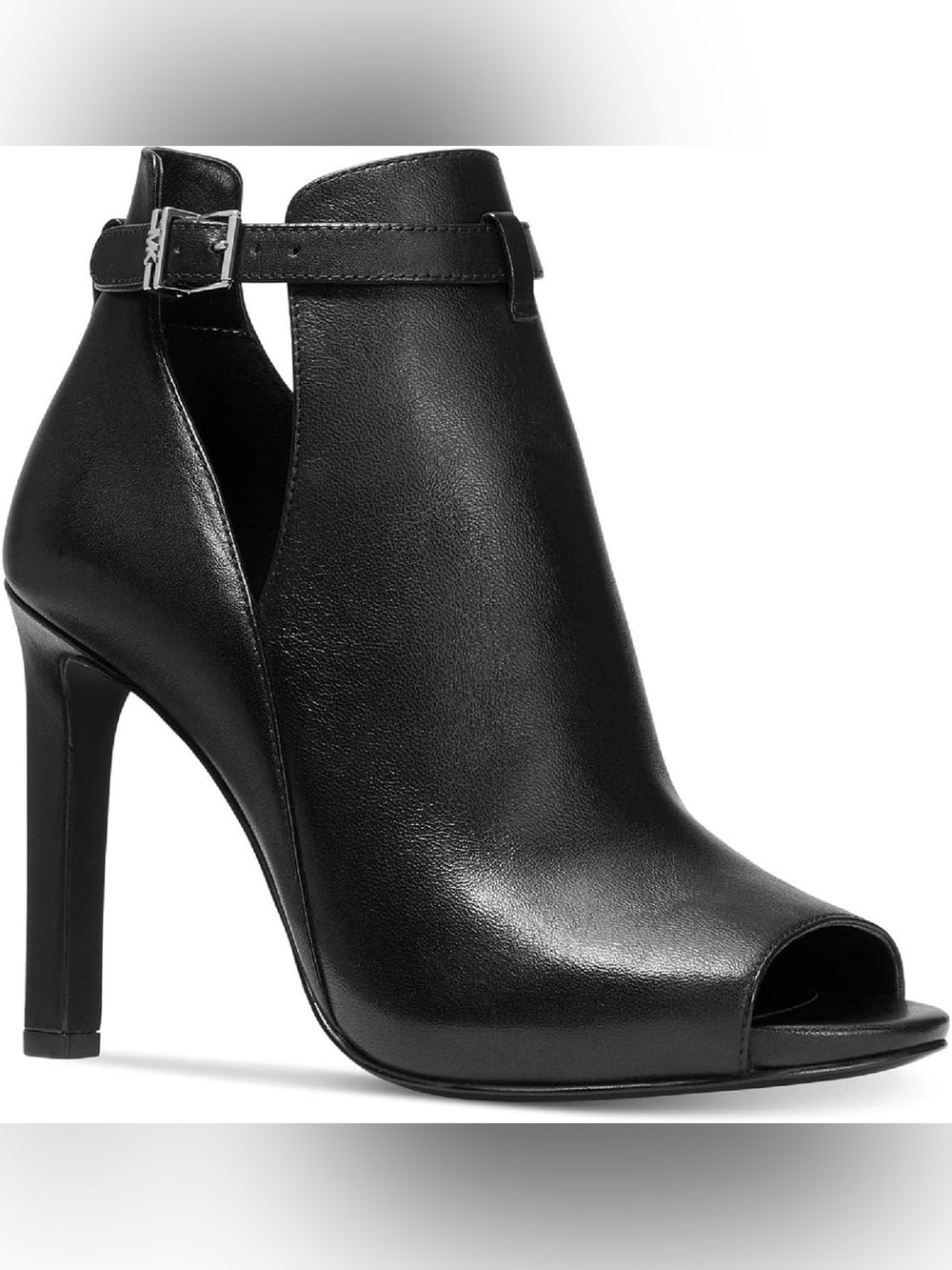MICHAEL KORS LAWSON OPEN TOE ANKLE BOOTIES IN BLAXK 6 - Picture 3 of 10